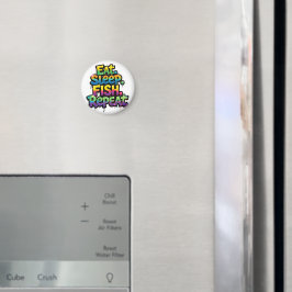 Esse Schlafe Fische Wiederhole Regenbogen Graffiti Magnet