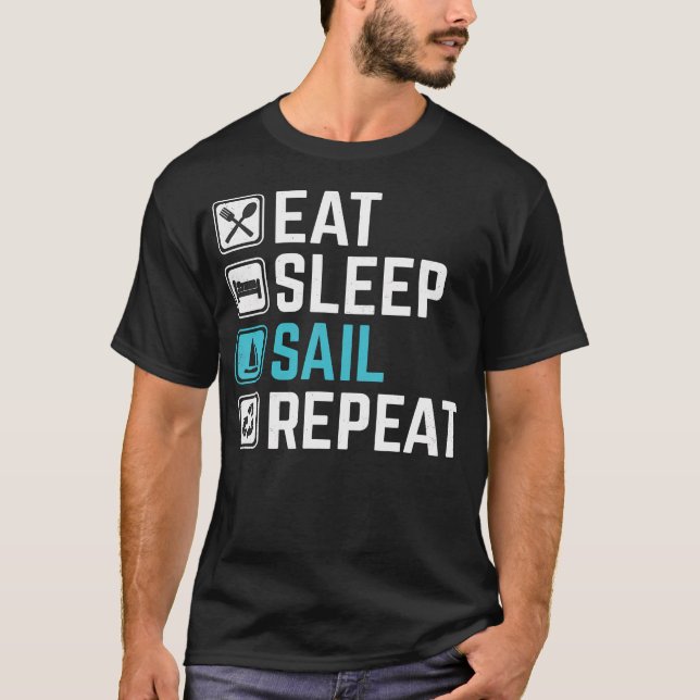 Esse Schlafe Segeln T-Shirt (Vorderseite)