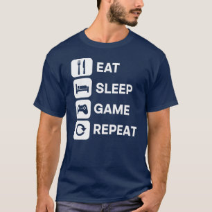 Esse Schlafe Spiele Wiederhole Shirt Lustiges Vide