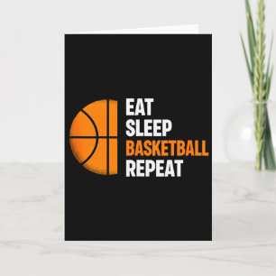 Esse Schlafen Basketball Wiederholen Basketball Li Karte