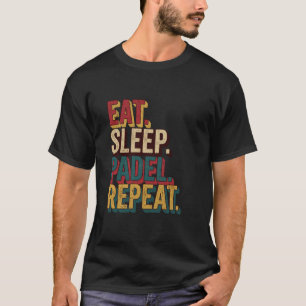 Esse Schlafen Padel Wiederhole Vintage abgenutzt P T-Shirt