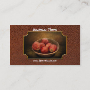 Essen - Äpfel - Eine Schüssel Äpfel Visitenkarte