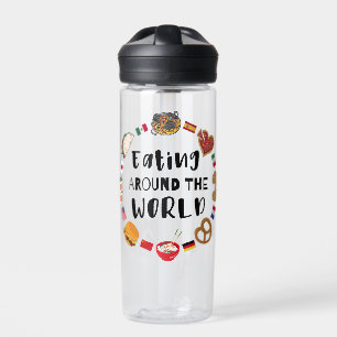 Essen auf der ganzen Welt Trinkflasche
