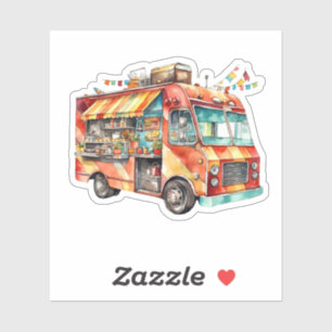 Essen auf Rädern vom Foodtruck Aufkleber