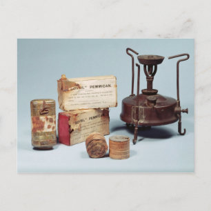 Essen auf Scotts Antarktis-Expedition aufgenommen Postkarte