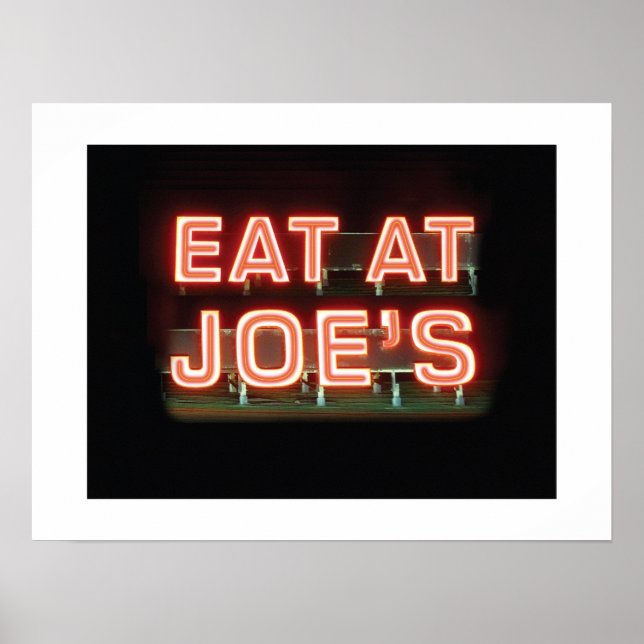 Essen bei Joe's Print Poster (Vorne)