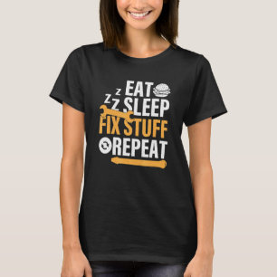 Essen Burger Schlafkorrektur Wiederholung T-Shirt