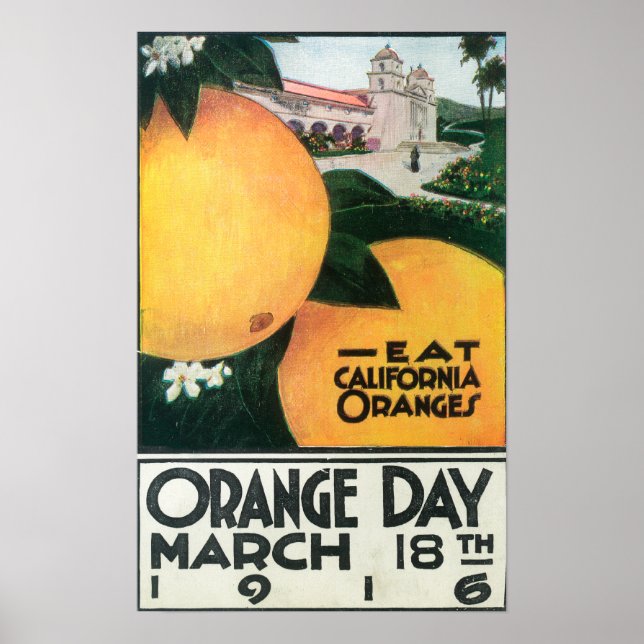 Essen CA Orange am Orange Day Poster (Vorne)