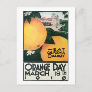Essen CA Orange am Orange Day Postkarte