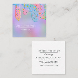 Essen-Catering Quadratische Visitenkarte