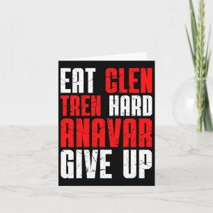 Essen Clen Tren Hard Anavar aufgeben Karte