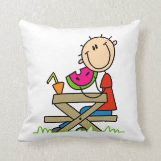 Essen der Wassermelone Kissen