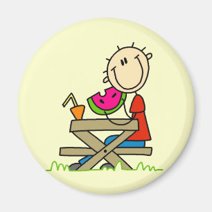 Essen der Wassermelone Magnet