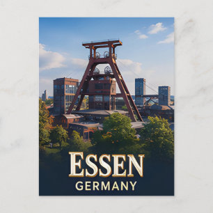 ✈️ Essen Deutschland Reise Geschenk 🏙️ Postkarte