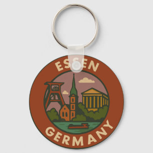 Essen Deutschland Stadt Kunst Schlüsselanhänger