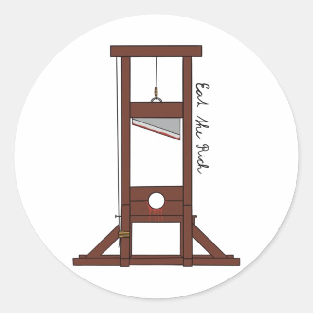 Essen die Reichen Runder Aufkleber (Vorderseite)