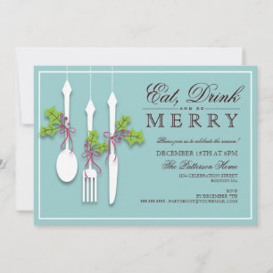 Essen Drink & be Frohe Weihnachtsfeier Einladung