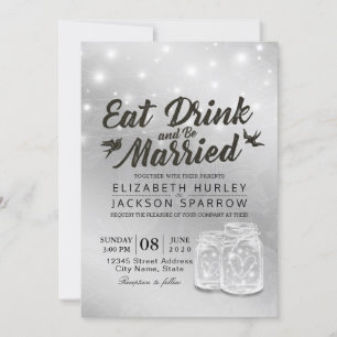 Essen Drink und Verheiratet Hochzeitsnacht Mason J Einladung