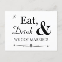 Essen Drink Wir Got Verheiratet Retro Elopement Pa