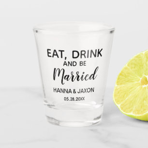 Essen Drink Wir werden verheiratet Gastgeschenk Ho Schnapsglas