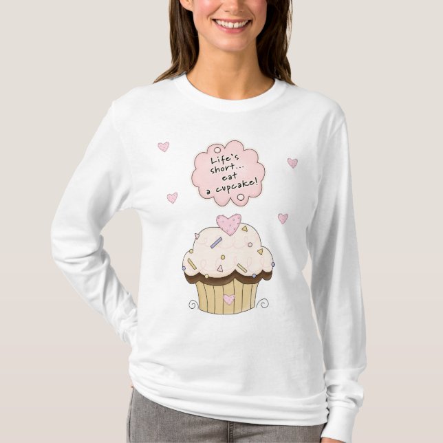 Essen ein kleiner Kuchen T-Shirt (Vorderseite)