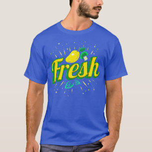 Essen Frische Mango Lemon und Brokkoli Vegetarier T-Shirt