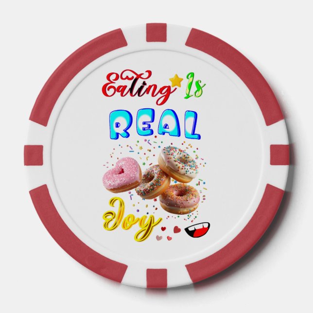 Essen Gaming Ist Wirkliche Freude Pokerchips (Vorderseite)