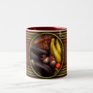 Essen - Gemüse - Aus Mutters Garten Zweifarbige Tasse