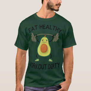 Essen gesund lustig Niedlich Avocado Vegane Kraft  T-Shirt