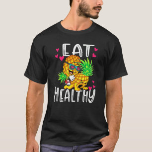 Essen Gesunder lustiger Valentinstag Ananas Liebe T-Shirt