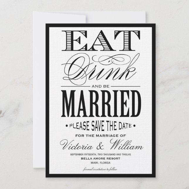 ESSEN, GETRÄNK | Ankündigung Datum freihalten (Vorderseite)