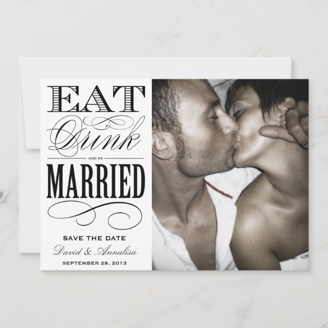 ESSEN, GETRÄNK | Datum freihalten Save The Date (Vorderseite)