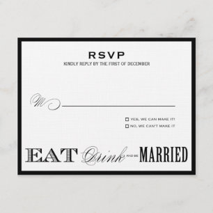 ESSEN, GETRÄNK   UAWG 1 RSVP KARTE