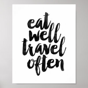Essen gut reisen oft poster