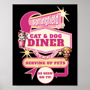 Essen Haustiere Springfield Ohio Funny Cats Hunde  Poster