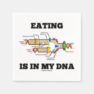 Essen ist in meinem DNA molekulare Biologie-Geek-S Serviette