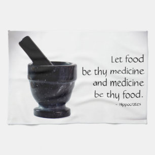 Essen ist Medicine Kitchen Handtuch