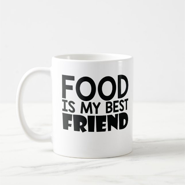 Essen ist mein bester Freund Kaffeetasse (Links)