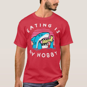Essen ist mein Hobby, der immer hungrig ist, Leine T-Shirt