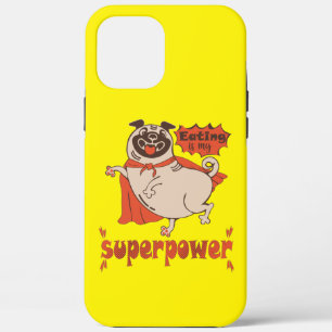 Essen ist mein überragender Rotkleid Mops Comic St Case-Mate iPhone Hülle