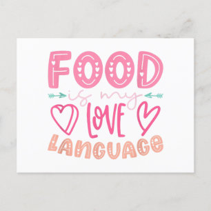 Essen ist meine Liebe - Retro-Food-Lover-Koch C Feiertagspostkarte