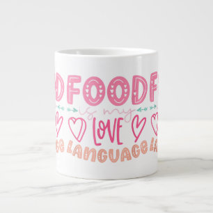 Essen ist meine Liebe - Retro-Food-Lover-Koch C Jumbo-Tasse
