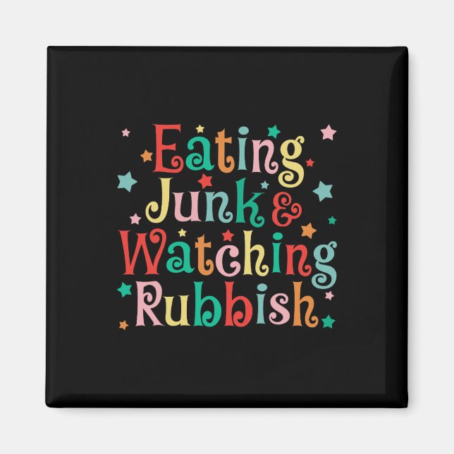 Essen Junk Weihnachtsessen und Schmutz-Weihnachten Magnet (Vorne)