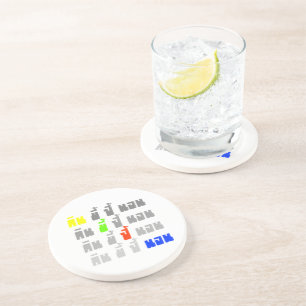 Essen Kack Boom Sleep ・ Thai Sprache Getränkeuntersetzer