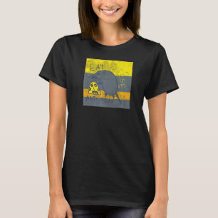 Essen Käse und Sin Coole Rat Maus Hand Drawn Sayin T-Shirt