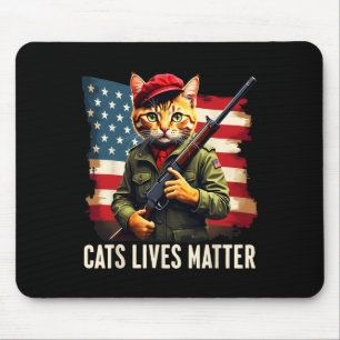 Essen Katzen Leben Problem Funny Donald Trump 2024 Mousepad