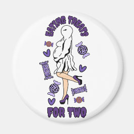 "Essen Leckereien für zwei" Schwangerschaft Hallow Magnet