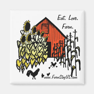 Essen Liebe Farm Barnyard Scene Magnet
