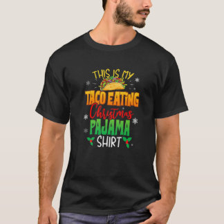 Essen Liebt lustig Das ist mein Taco Weihnachten e T-Shirt