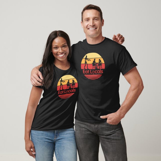Essen Lokale Zombie Spaß T-Shirt (Unisex)